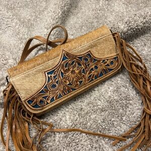 Cowhide (faux) small purse